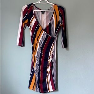 Fall colored/striped dress